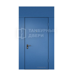 Дверь входная тамбурная с напылением порошок и ковкой (нитроэмаль) ТД-85